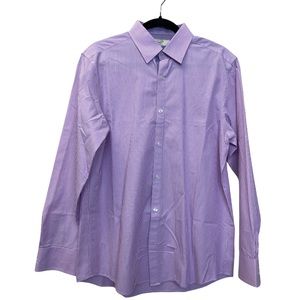 Penguin Striped Purple Dress Shirt sz 32/33